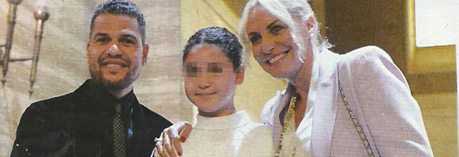 Antonella Clerici, Eddy Martens e la figlia Maelle Antonella Clerici, Eddy Martens e la figlia Maelle