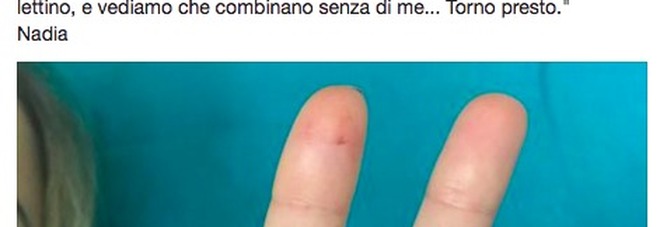 Nadia Toffa, il messaggio dall'ospedale: "Bella botta ma tengo duro...Torno presto"