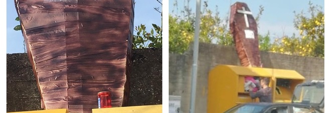 Mega monumento funebre alla Juve:
ironia «triccheballacche» di Ercolano
