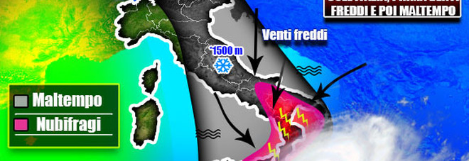 Meteo, arriva il freddo artico: da domenica calo drastico delle temperature Meteo, arriva il freddo artico: da domenica calo drastico delle temperature