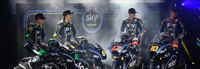 Presentato lo Sky Racing Team: Luca Marini in Moto2 la novità