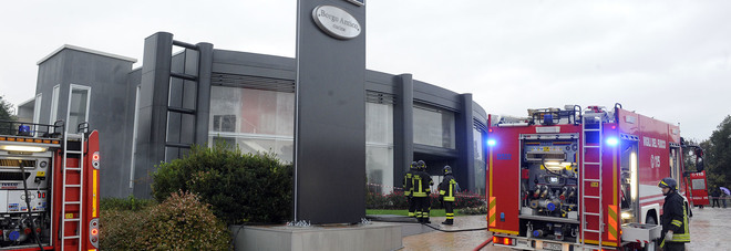 Incendio in un magazzino
nello stabilimento
della Lube cucine