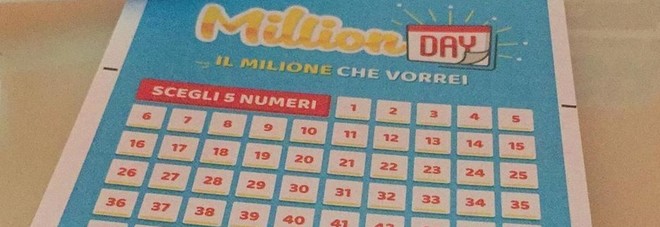 Million Day, estrazione di mercoledì 14 agosto 2019: i numeri vincenti