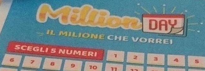 Million Day, i numeri vincenti di mercoledì 1 gennaio 2020