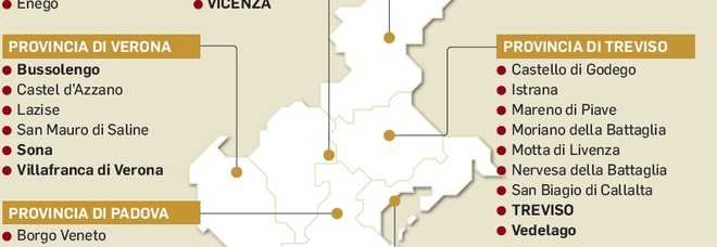 Urne chiuse nei comuni del Veneto Crollo affluenza: -7,43% /La mappa Urne chiuse nei comuni del Veneto Crollo affluenza: -7,43% /La mappa