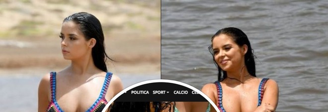 Demi Rose Mawby, famoso
lato B in mostra
e spettacolo hot con l'amica