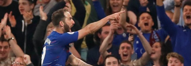 Chelsea, Higuain ritrova il gol:
la sua esultanza fa il giro della rete