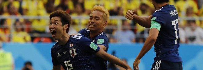Sorpresa Giappone:
battuta la Colombia 2-1