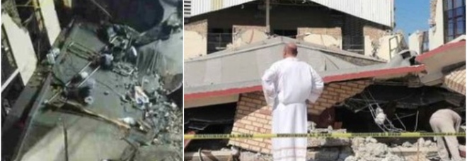Messico, crolla il tetto di una chiesa: almeno 9 morti, 20 dispersi e 50 feriti