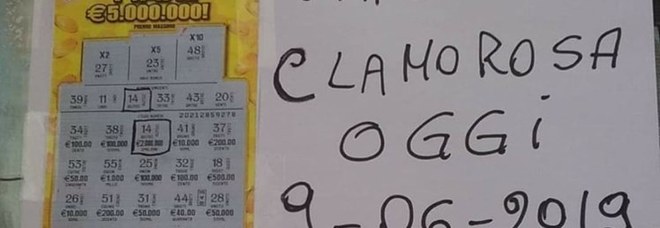 Compra gratta e vinci da 20 euro e vince due milioni