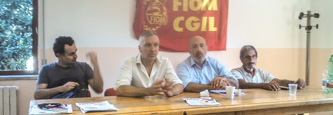 La conferenza stampa congiunta della Fiom e della Cgil a Pomilgiano La conferenza stampa congiunta della Fiom e della Cgil a Pomilgiano