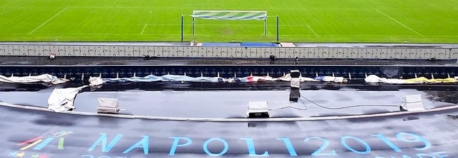 San Paolo, il logo delle Universiadi
sulla pista: che spot in diretta tv