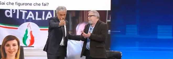 Non è l'Arena, Massimo Giletti caccia dallo studio l'ex brigatista Raimondo Etro dopo la frase choc