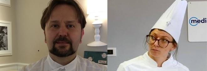 Lo chef bio Luca Cavallini
e l'emergente Marta Sbaffi:
il veterano e la promessa