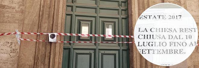 Il parroco va in vacanza,
la chiesa in centro
resta chiusa per due mesi