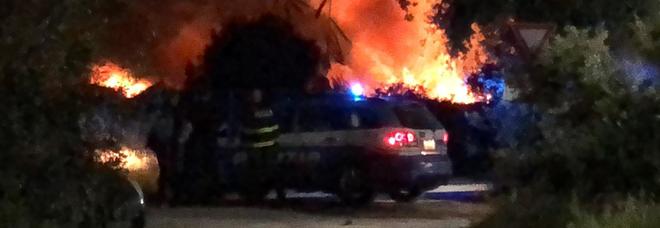 San Foca, le fiamme invadono costa e pineta: a fuoco la spiaggia di San Basilio San Foca, le fiamme invadono costa e pineta: a fuoco la spiaggia di San Basilio
