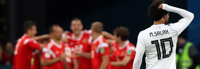 Egitto battuto 3-1: la Russia quasi agli ottavi, Salah quasi fuori