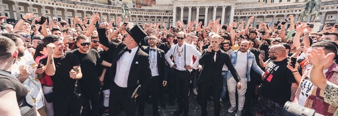 Clementino, Rocco Hunt, Achille Lauro e Boss Doms Clementino, Rocco Hunt, Achille Lauro e Boss Doms