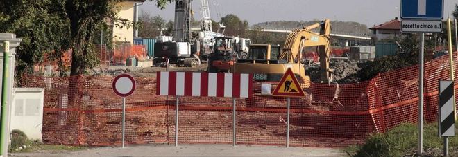 Il cantiere della Bretella sud Il cantiere della Bretella sud
