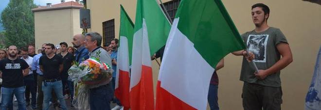 La cerimonia del Comitato 7 luglio in via Baratto La cerimonia del Comitato 7 luglio in via Baratto