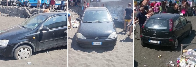 Manovra spericolata
al mare. E alla fine l'auto
finisce nella sabbia