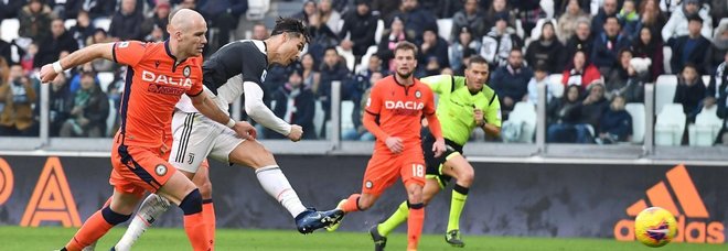 Cristiano Ronaldo rende tutto facile per la Juve: 3-1 all'Udinese