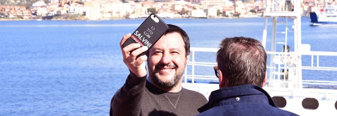 Salvini in Sardegna per la campagna elettorale Salvini in Sardegna per la campagna elettorale