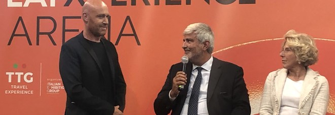 Il conduttore televisivo Rudy Zerbi con il presidente di Enit Giorgio Palmucci Il conduttore televisivo Rudy Zerbi con il presidente di Enit Giorgio Palmucci