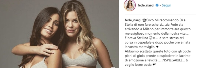 Federica Nargi e Costanza Caracciolo, foto (social) col pancione: «Noi felici» Federica Nargi e Costanza Caracciolo, foto (social) col pancione: «Noi felici»