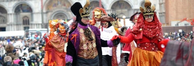 Carnevale in piazza San Marco a Venezia