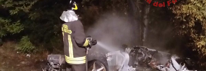 Con la Ferrari travolge
un cinghiale. L'auto
prende fuoco: è distrutta