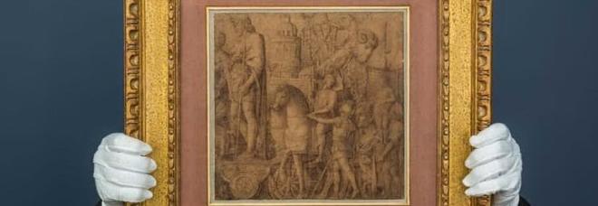 Il disegno di Mantegna (Foto Sothebys) Il disegno di Mantegna (Foto Sothebys)