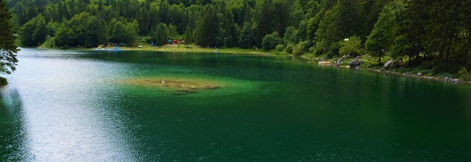 Il lago Raibl a Tarvisio Il lago Raibl a Tarvisio