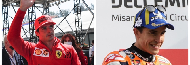 Carlos Sainz e Marc Marquez insieme...sul set della "Casa di carta" Carlos Sainz e Marc Marquez insieme...sul set della "Casa di carta"