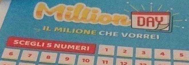 Million Day, estrazione di giovedì 22 agosto 2019: i cinque numeri vincenti