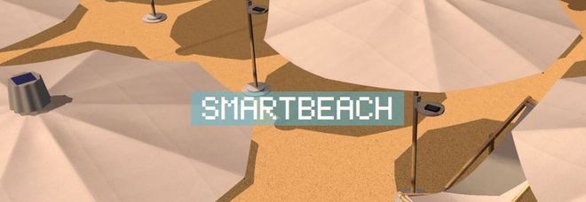 Con l'ombrellone hi tech
la spiaggia diventa smart