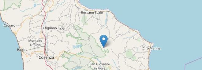 Terremoto in provincia di Cosenza: scossa magnitudo 3.5 Terremoto in provincia di Cosenza: scossa magnitudo 3.5