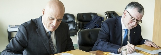 Claudio Descalzi (a sinistra) e Massimo Inguscio Claudio Descalzi (a sinistra) e Massimo Inguscio