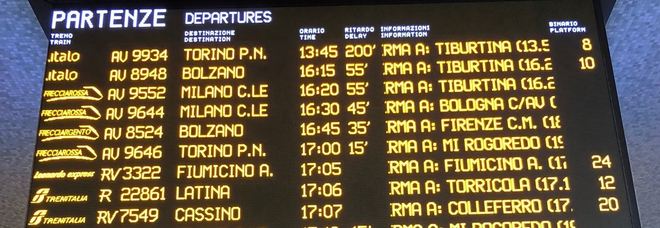 Treni, ritardi arrivano
a 200 minuti: quanti
problemi sull'Alta Velocità
