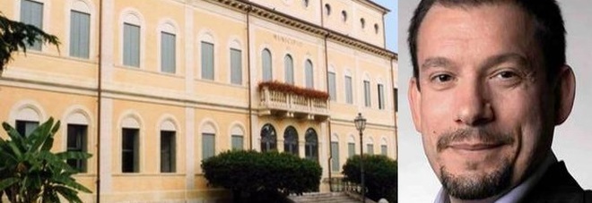 Il municipio di Thiene e l'assessore Samperi Il municipio di Thiene e l'assessore Samperi