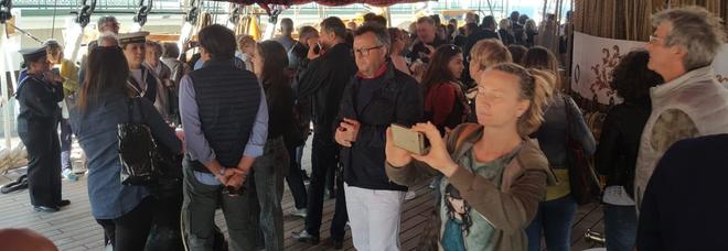 Tutti "pazzi" per la nave Vespucci: quasi 10mila visitatori in due giorni