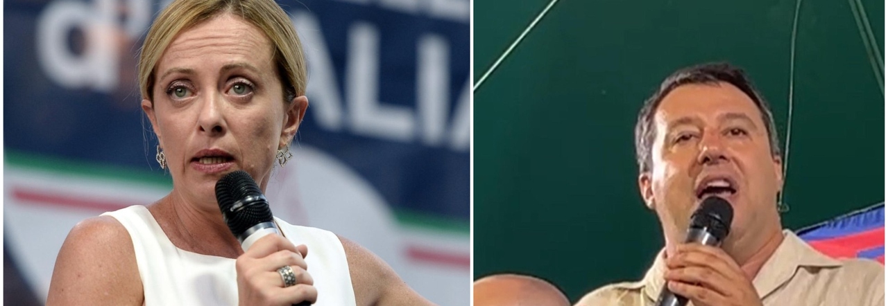 Giorgia Meloni la sobria, Salvini Stra-Matteo: la campagna delle destre segue due spartiti opposti