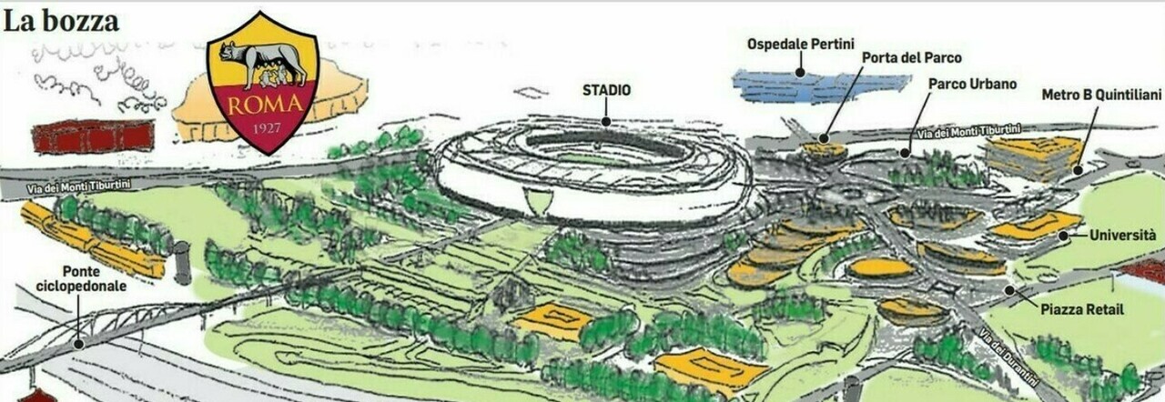Gualtieri: «A ottobre la Roma presenterà il progetto dello stadio di Pietralata»