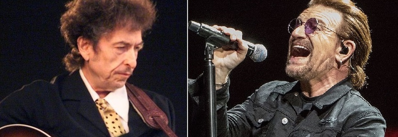 Bob Dylan e Bono Vox