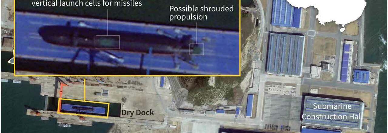 Sottomarino nucleare, la Cina sviluppa nuovi modelli d'attacco con lanciamissili verticali: la rara immagine satellitare che li rivela