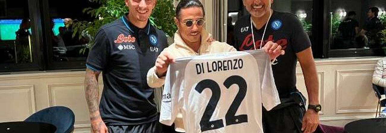 Salt Bae con Spalletti e Di Lorenzo a Milano