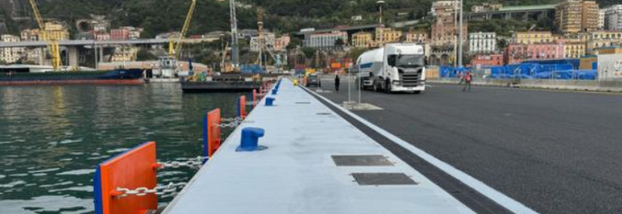 Molo Tre Gennaio a Salerno, lavori al traguardo con 3 mesi di anticipo