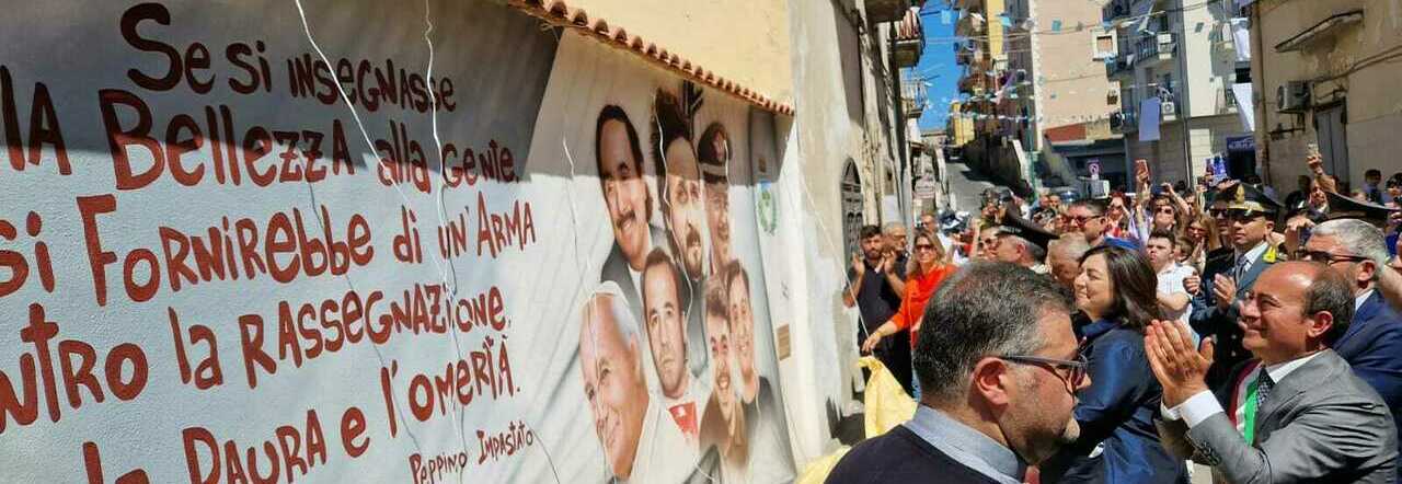 A Torre del Greco murale della legalità nel nome di Peppino Impastato