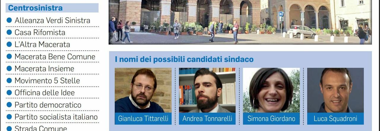 Comunali Macerata, un poker di nomi per il centrosinistra: Tittarelli è in pole