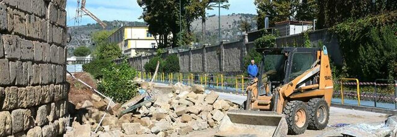 Wall Collapse in Caserta: Roadworks Begin, Uncertainty Remains